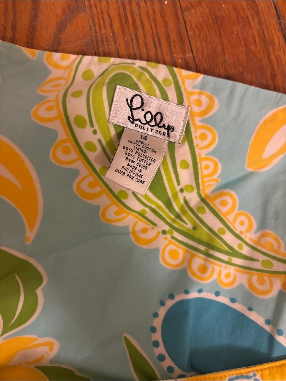 Lilly Pulitzer Girls Reversible Skirt size 14